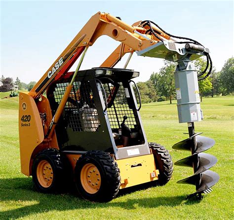 can i put a skid steer auger on tractor loader|auger attachments for skid steers.